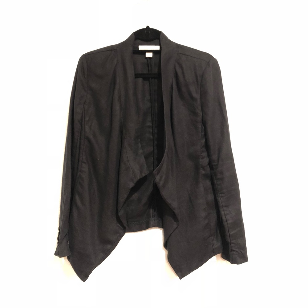 MIchael MIchael Kors Women's Blazer Linen Black 8